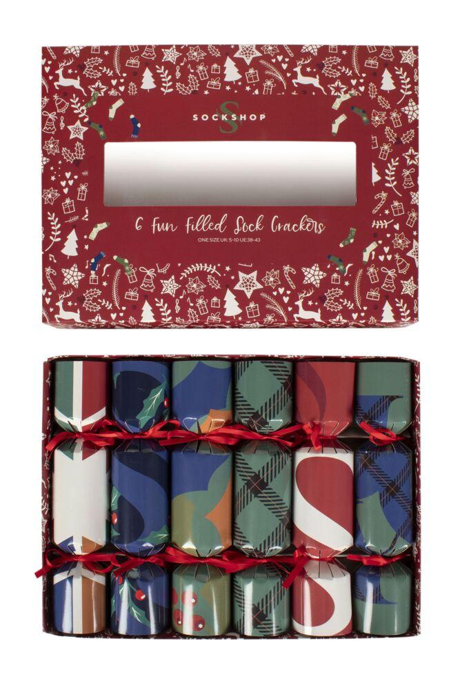 SOCKSHOP Mens & Womens Christmas Cracker Bamboo Socks 6-Pair Gift Box