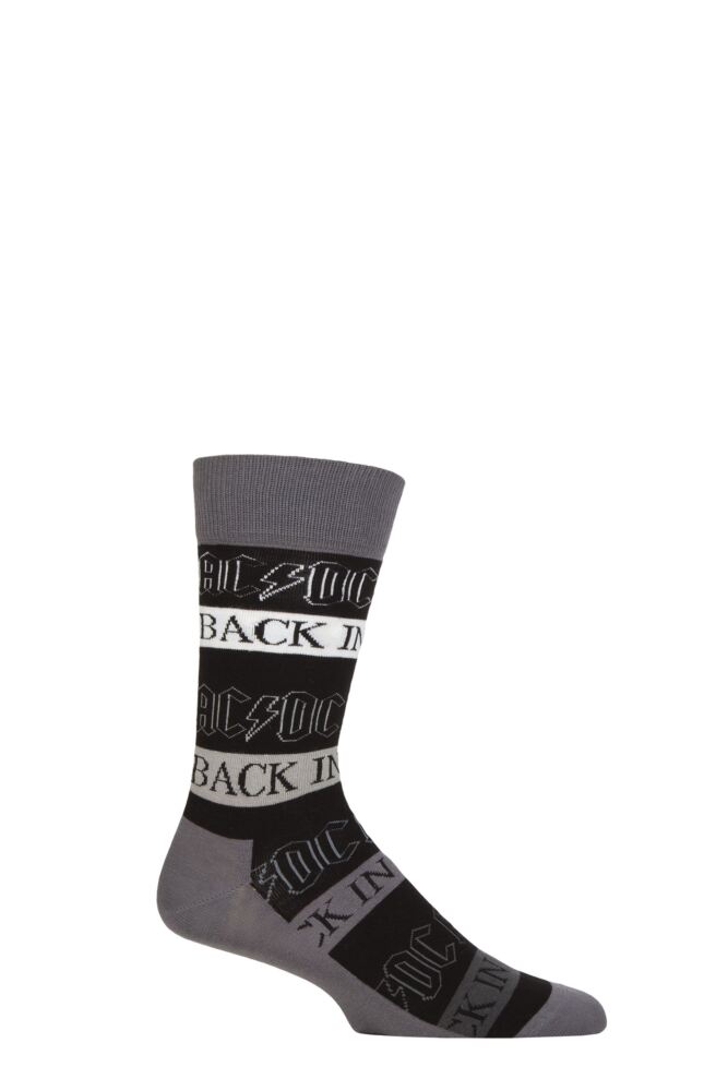 SOCKSHOP Mens & Womens Cotton Music Collection AC/DC Socks