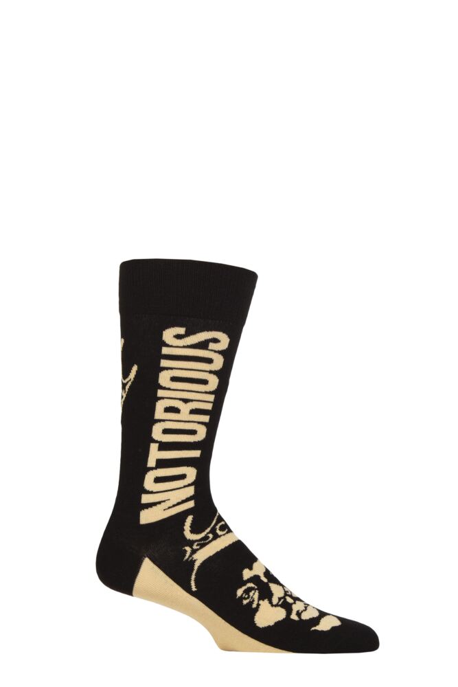 SOCKSHOP Mens & Womens Cotton Music Collection Biggie Smalls Socks