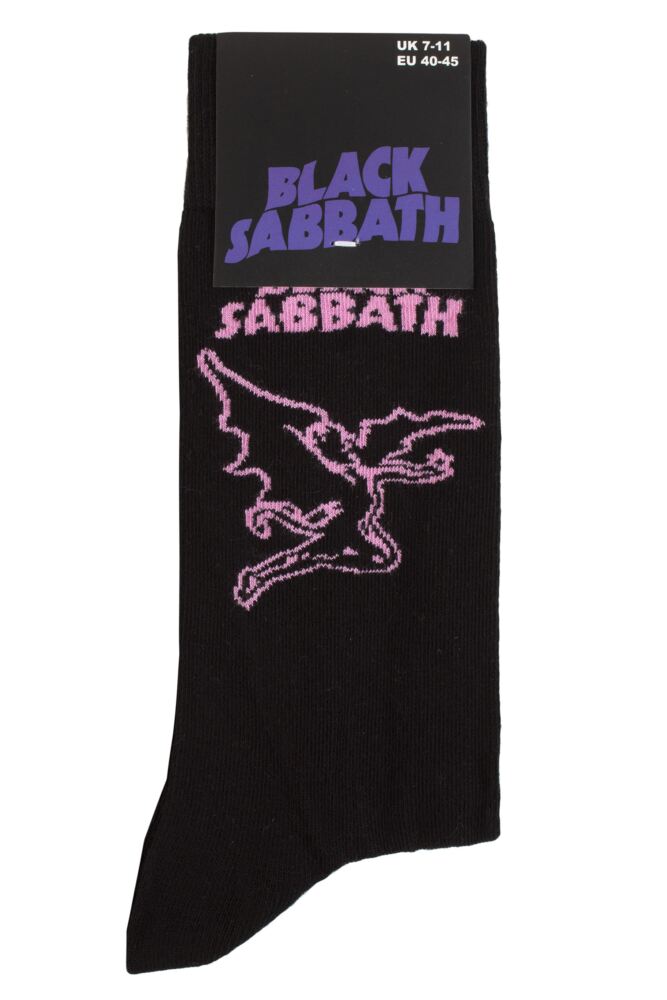 SOCKSHOP Mens & Womens Cotton Music Collection Black Sabbath Socks