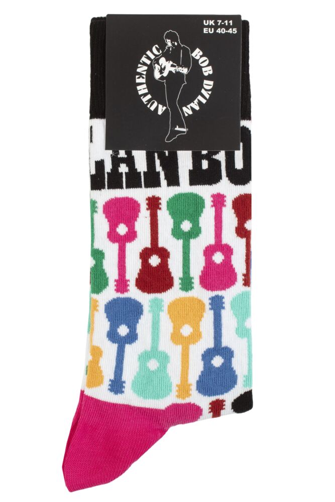 SOCKSHOP Mens & Womens Cotton Music Collection Bob Dylan Socks