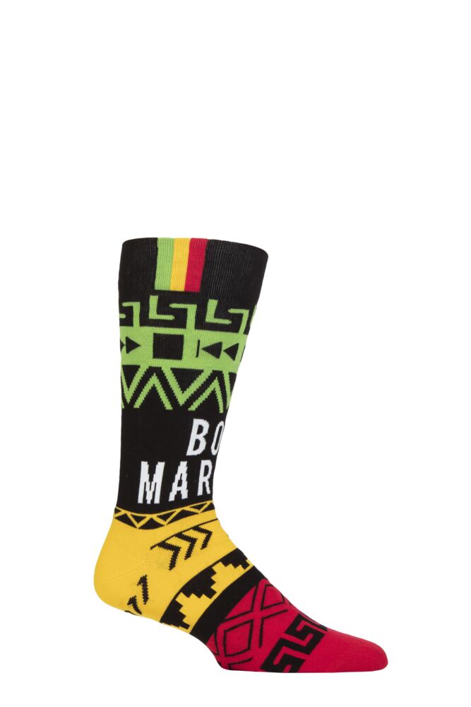 SOCKSHOP Mens & Womens Cotton Music Collection Bob Marley Socks