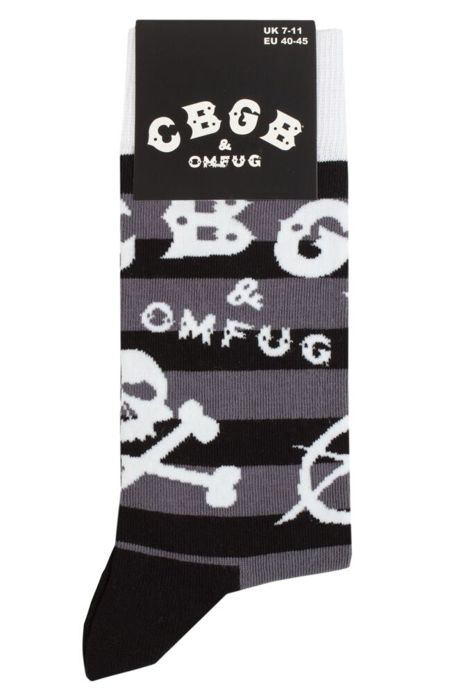 SOCKSHOP Mens & Womens Cotton Music Collection CBGB Socks