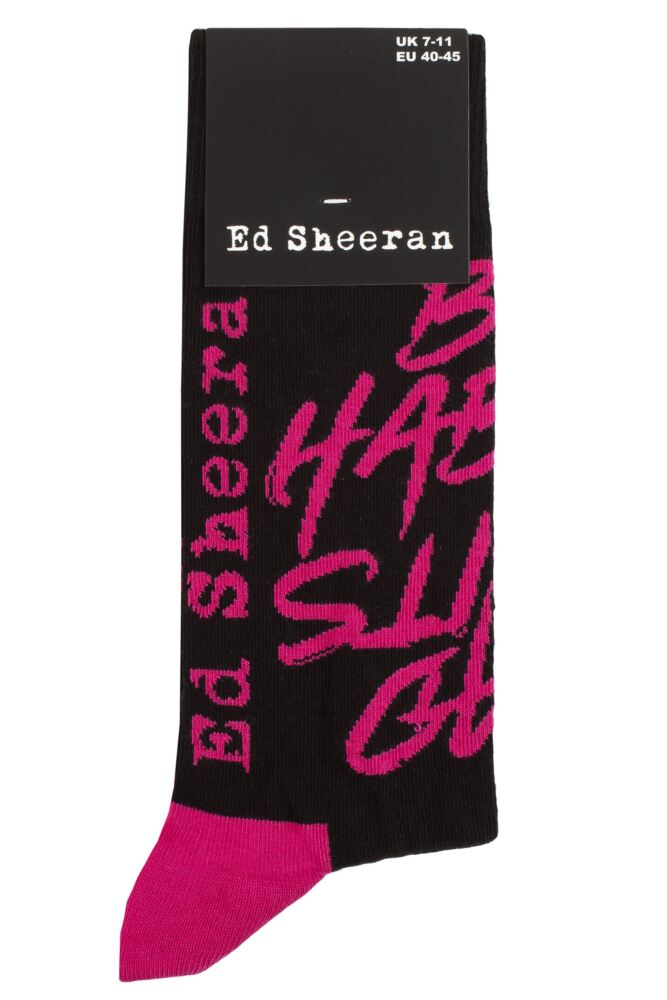 SOCKSHOP Mens & Womens Cotton Music Collection Ed Sheeran Socks
