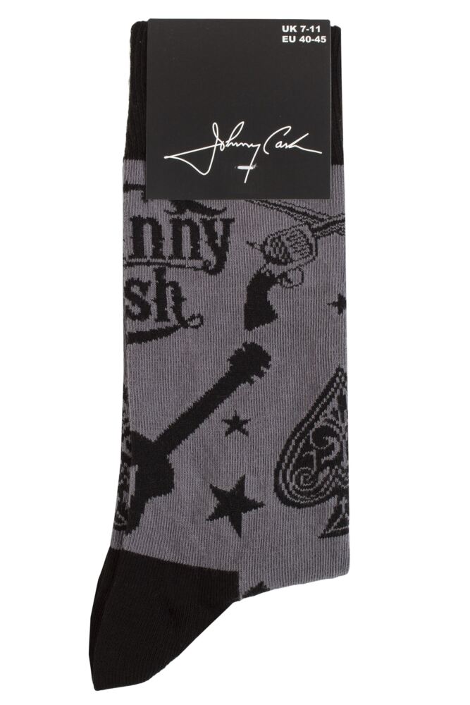 SOCKSHOP Mens & Womens Cotton Music Collection Johnny Cash Socks
