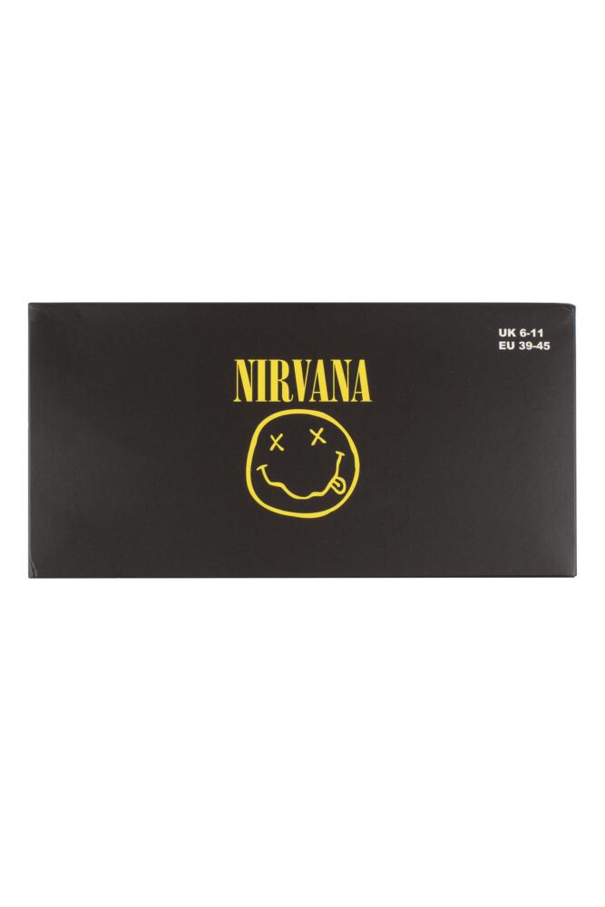 SOCKSHOP Mens & Womens Cotton Music Collection Nirvana Socks 3-Pair Gift Box