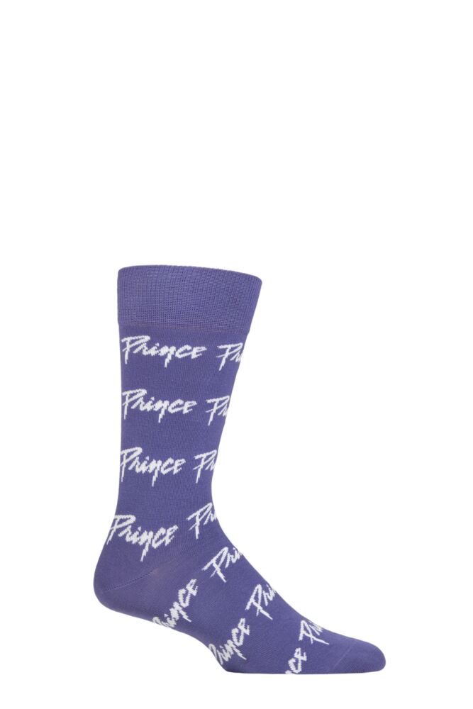 SOCKSHOP Mens & Womens Cotton Music Collection Prince Socks