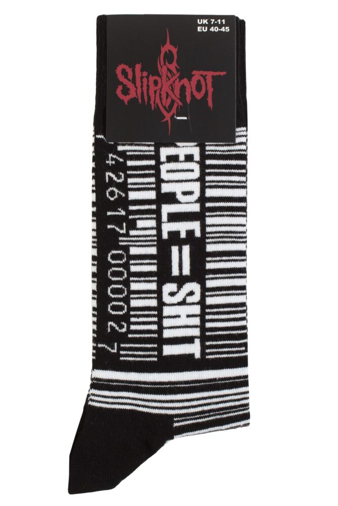 SOCKSHOP Mens & Womens Cotton Music Collection Slipknot Socks