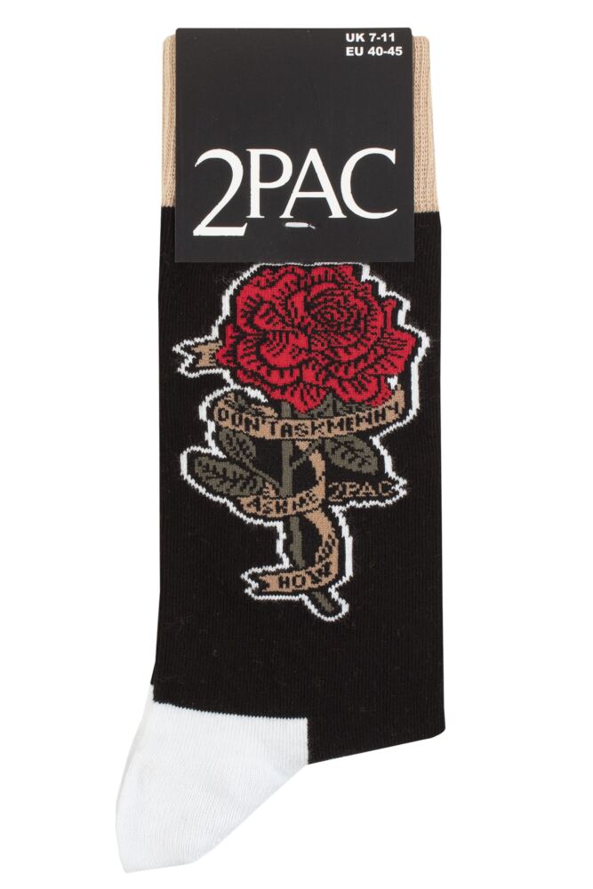 SOCKSHOP Mens & Womens Cotton Music Collection Tupac Socks