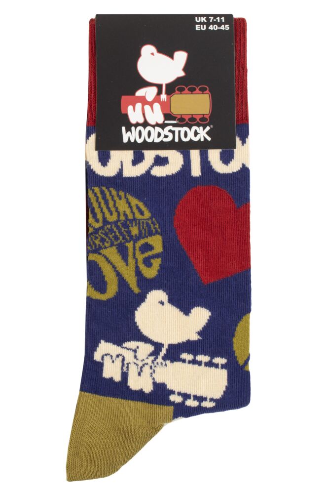 SOCKSHOP Mens & Womens Cotton Music Collection Woodstock Socks