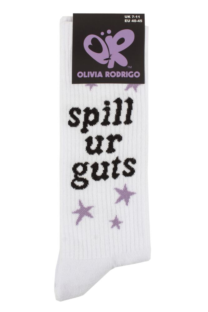SOCKSHOP Music Collection Olivia Rodrigo Spill Ur Guts Cotton Socks