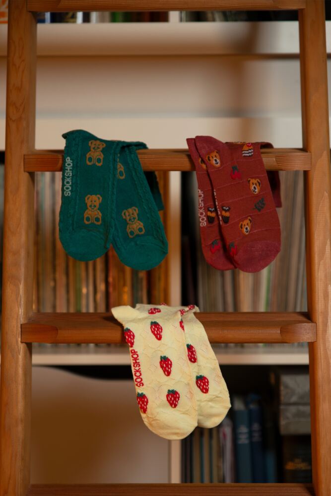 SOCKSHOP Womens Bamboo Patterned Pelerine Anklet Socks 3-Pair