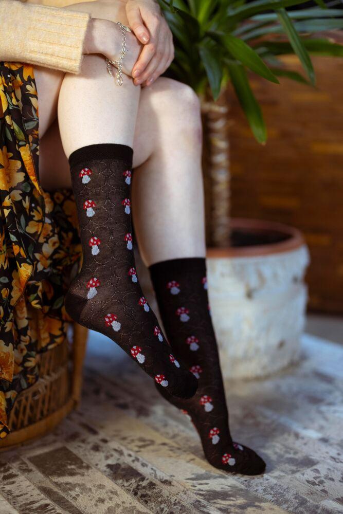 SOCKSHOP Womens Bamboo Patterned Pelerine Socks 3-Pair