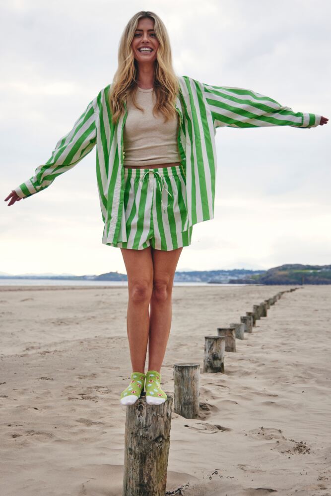 SOCKSHOP Womens Bamboo Patterned Trainer Socks 3-Pair