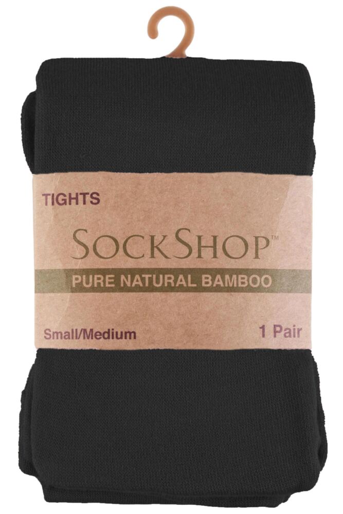 SOCKSHOP Womens Bamboo Plain Tights with Smooth Toe Seams