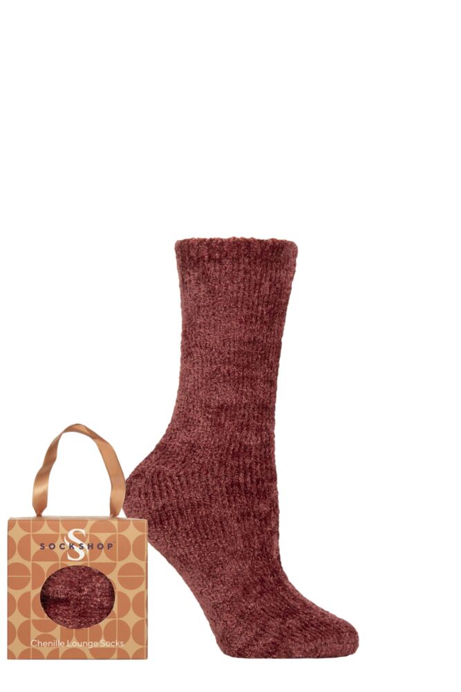SOCKSHOP Womens Chenille Cosy Gift Boxed Lounge Socks