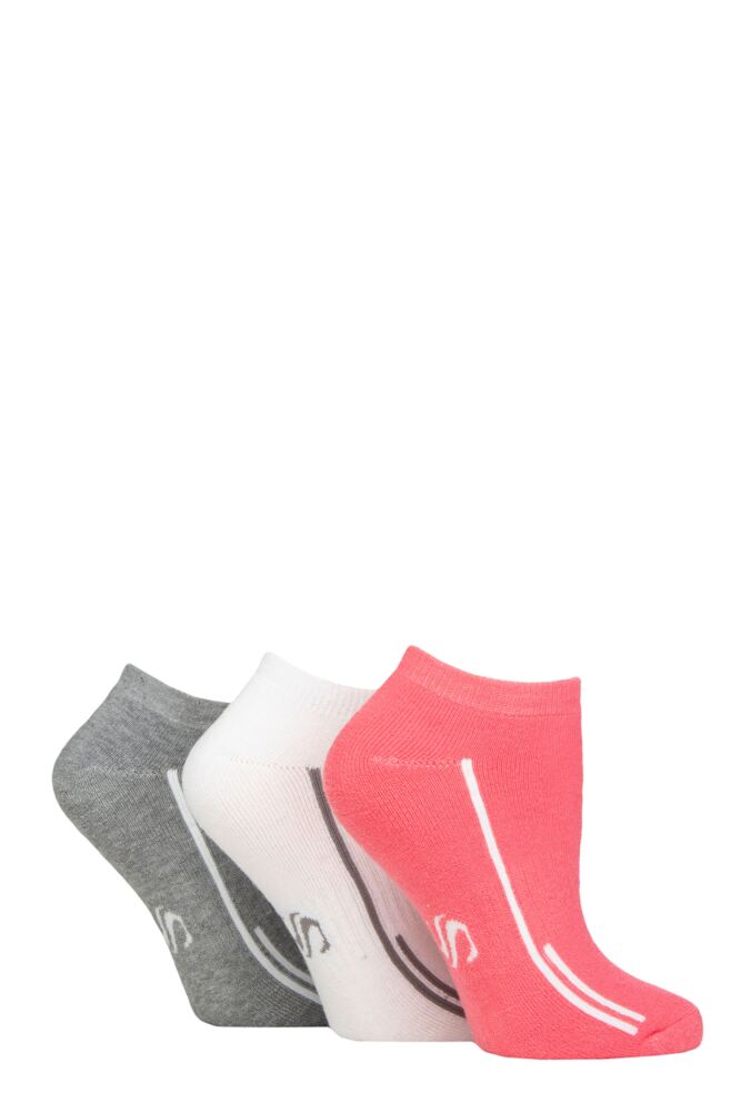 SOCKSHOP Womens Performance Sport Cushioned Trainer Socks 3-Pair