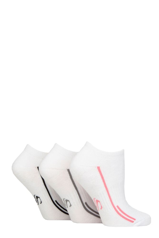 SOCKSHOP Womens Performance Sport Cushioned Trainer Socks 3-Pair