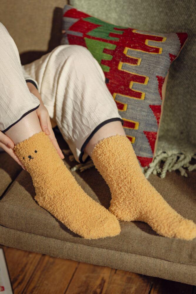 SOCKSHOP Womens Teddy Bear Cosy Gift Boxed Lounge Socks