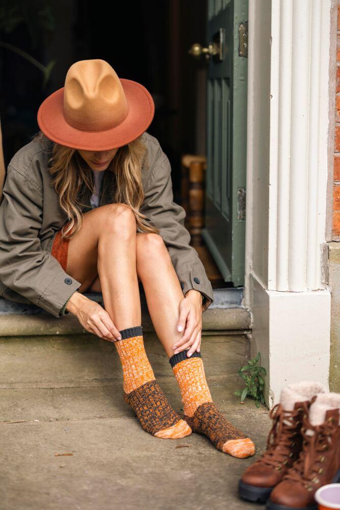 SOCKSHOP Womens Velvet Soft Chunky Rib Boot Socks 2-Pair