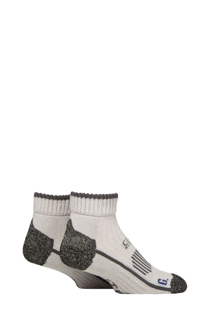 Sockshop Storm BlocMens Cotton Ankle High Walking Socks 2-Pair
