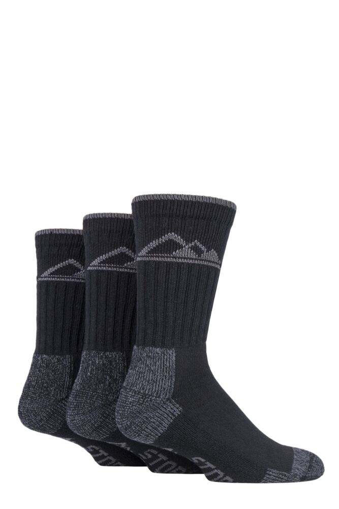 Sockshop Storm BlocMens Cotton Luxury Boot Socks 3-Pair