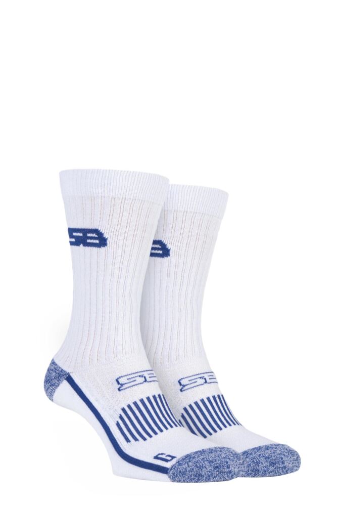 Sockshop Storm BlocMens Cotton Sports Crew Socks 2-Pair