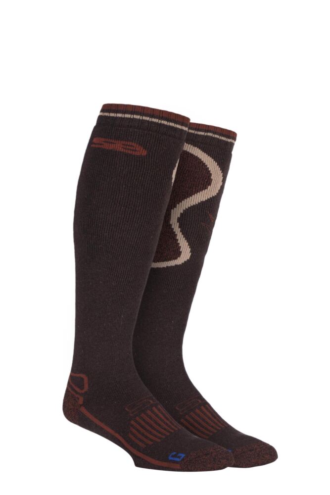 Sockshop Storm BlocMens Wool Blend Long Country Socks