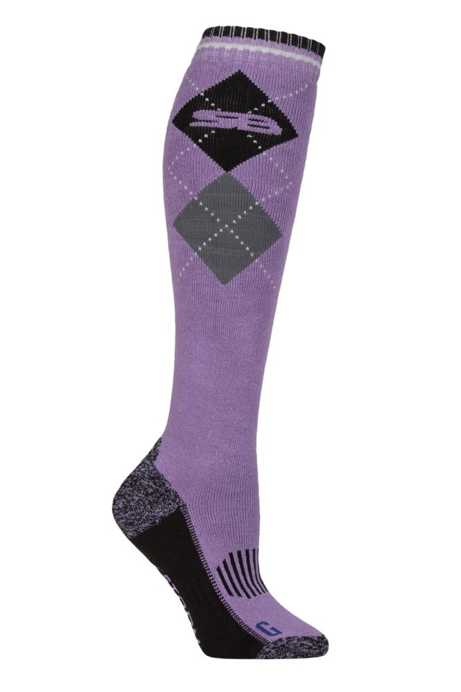 Sockshop Storm BlocWomens BlueGuard Patterdale Plain Patterned And Argyle Cotton Long Leg Equestrian Socks