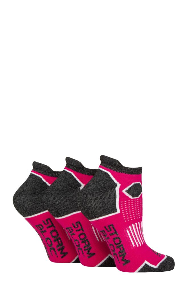 Sockshop Storm BlocWomens Cushioned Trainer Socks 3-Pair