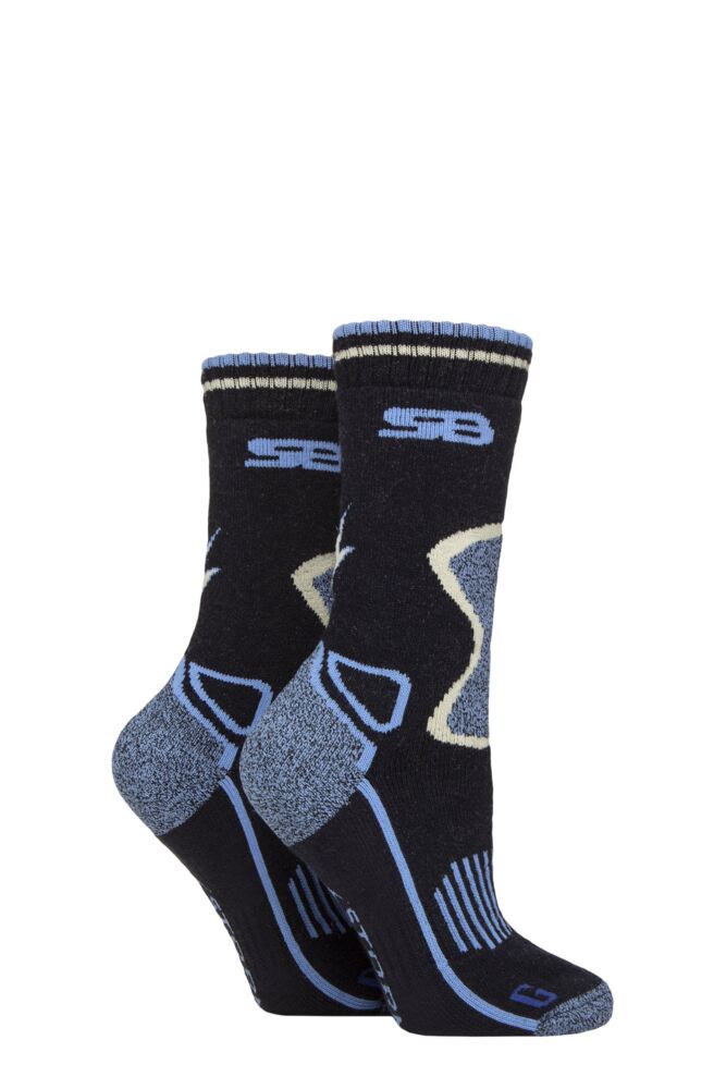 Sockshop Storm BlocWomens With BlueGuard Wool Blend Socks 2-Pair