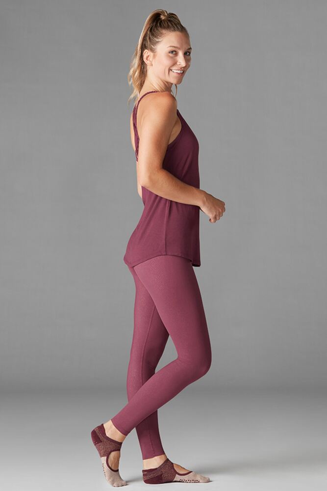 Sockshop Tavi NoirWomens Modal Braided Strap Tank Top