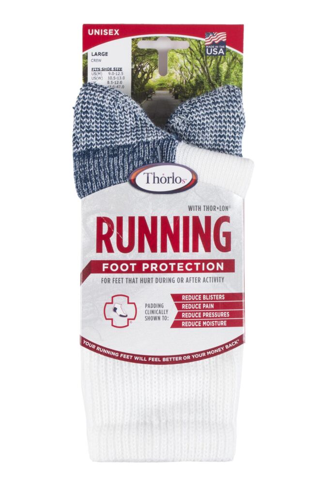 sockshop ThorlosMens Running Crew Socks with Thick Cushion