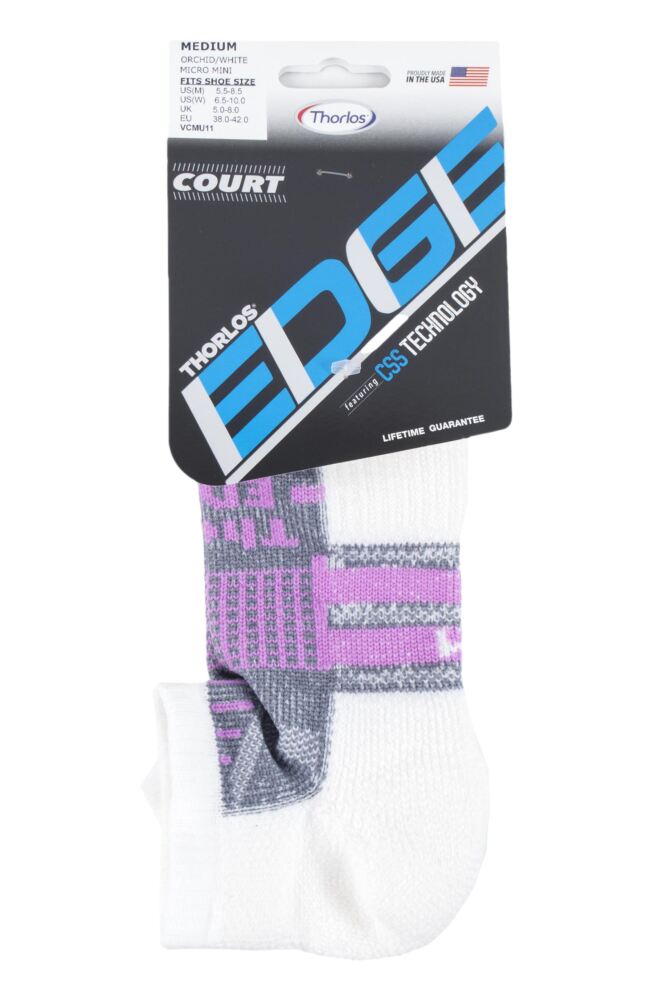 sockshop ThorlosMens & Womens Edge Tennis Micro Mini Crew Socks
