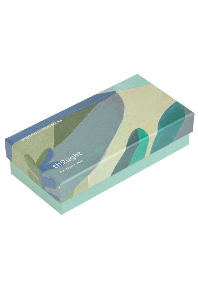 sockshop ThoughtBabies & Kids Organic Cotton Ash Animal Socks 4-Pair Gift Box