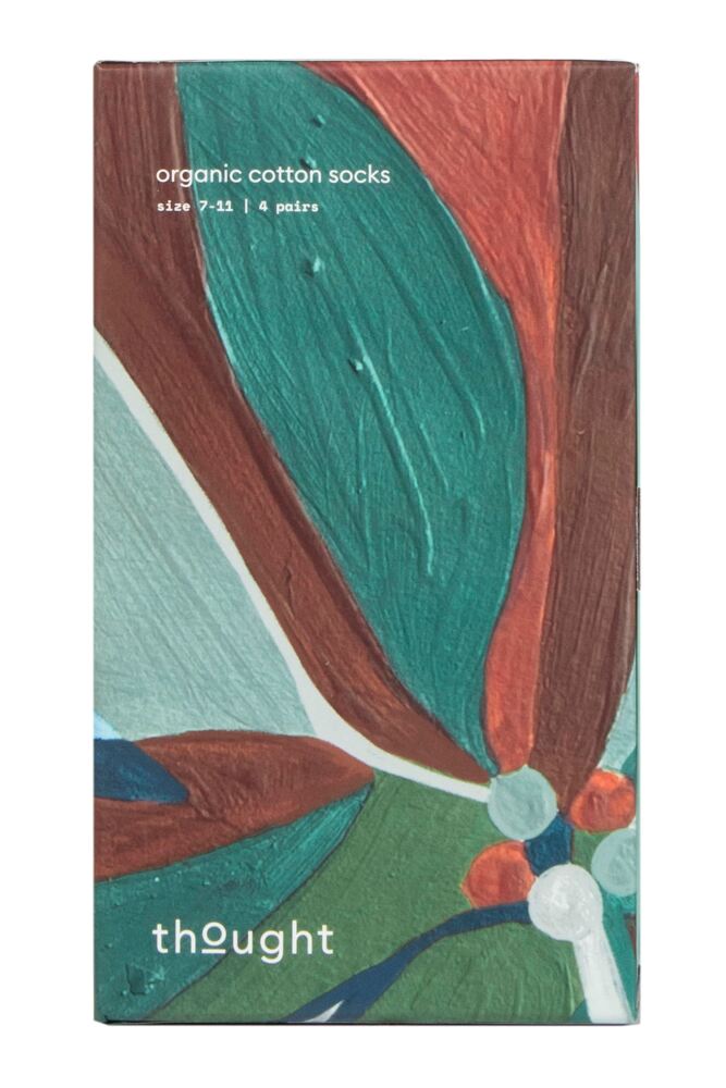 sockshop ThoughtMens Organic Cotton Joseph Christmas Jumper Socks 4-Pair Gift Box