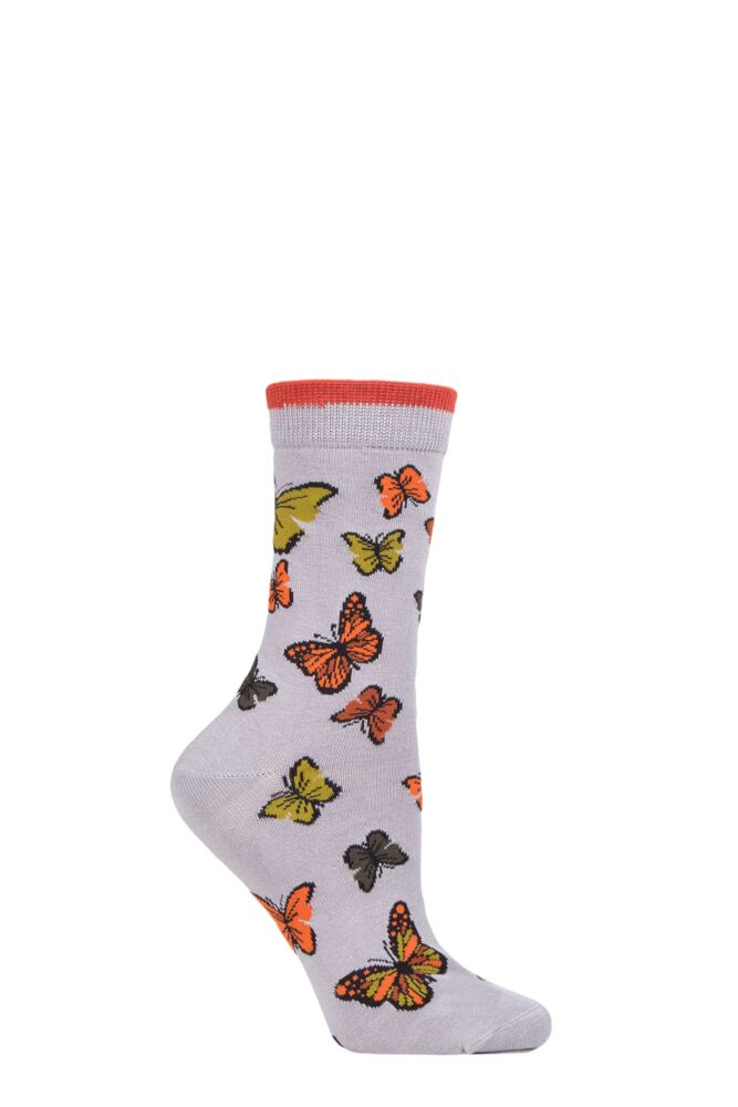 Sockshop ThoughtWomens Organic Cotton Butterfly Socks