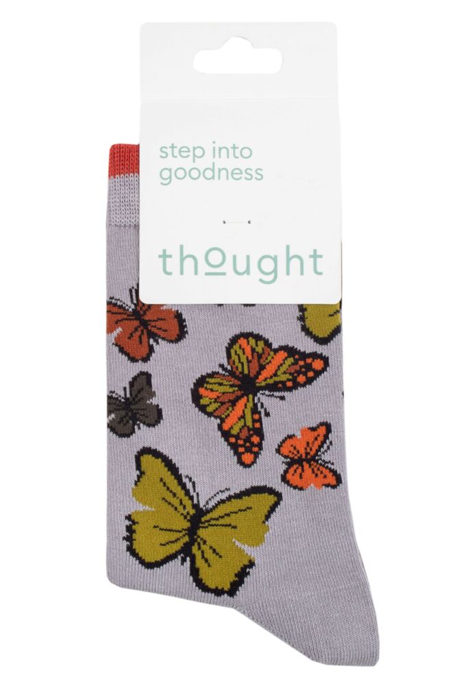 sockshop ThoughtWomens Organic Cotton Butterfly Socks