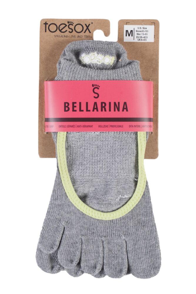 sockshop ToeSoxWomens Organic Cotton Bellarina Full Toe Open Front Yoga Socks