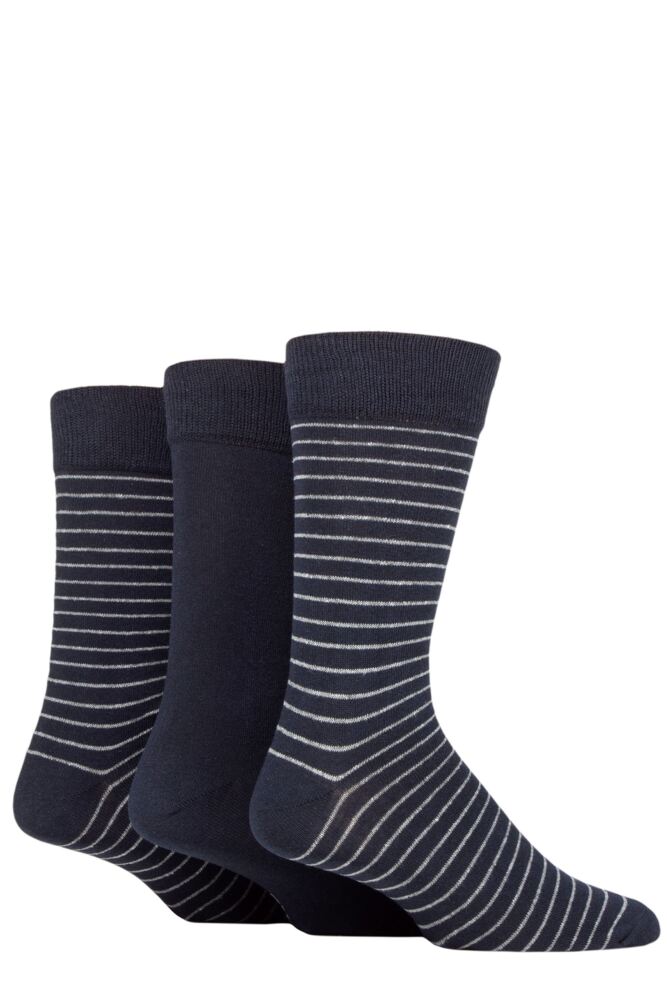 Sockshop TOREMens Recycled Cotton Fine Stripe Socks 3-Pair