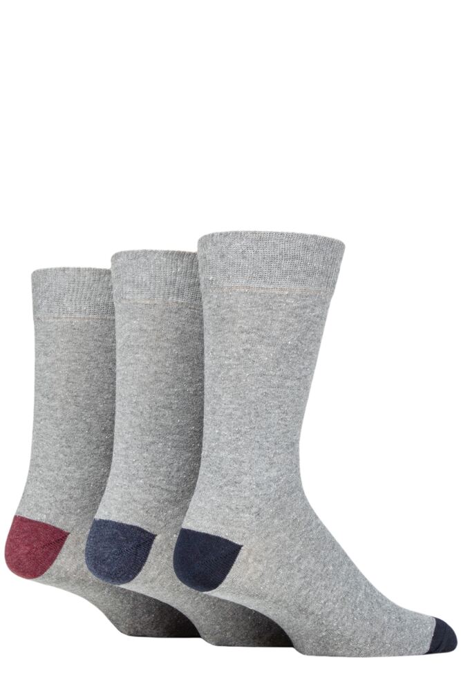 Sockshop TOREMens Recycled Cotton Heel & Toe Socks 3-Pair