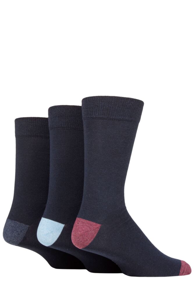 Sockshop TOREMens Recycled Cotton Heel & Toe Socks 3-Pair
