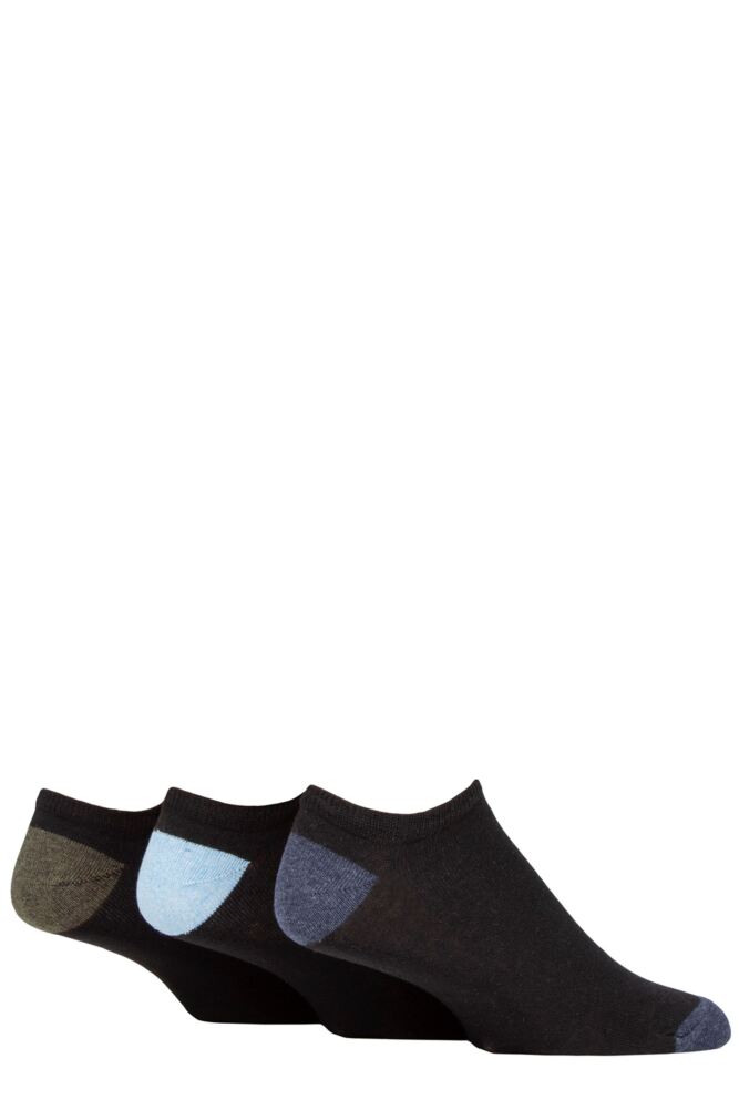 Sockshop TOREMens Recycled Cotton Heel & Toe Trainer Socks 3-Pair