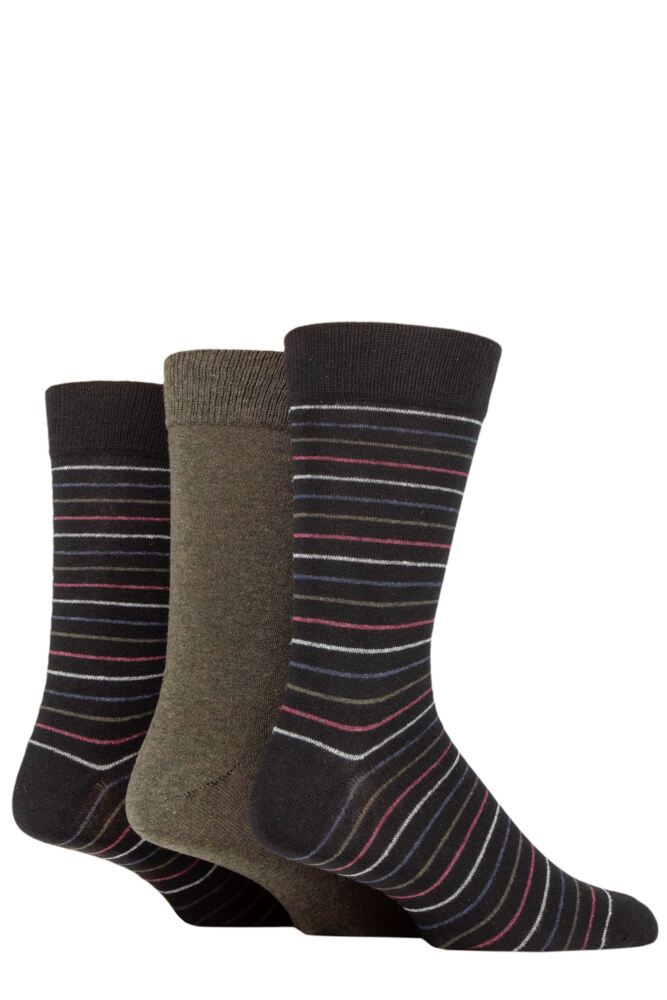 Sockshop TOREMens Recycled Cotton Multi Stripe Socks 3-Pair