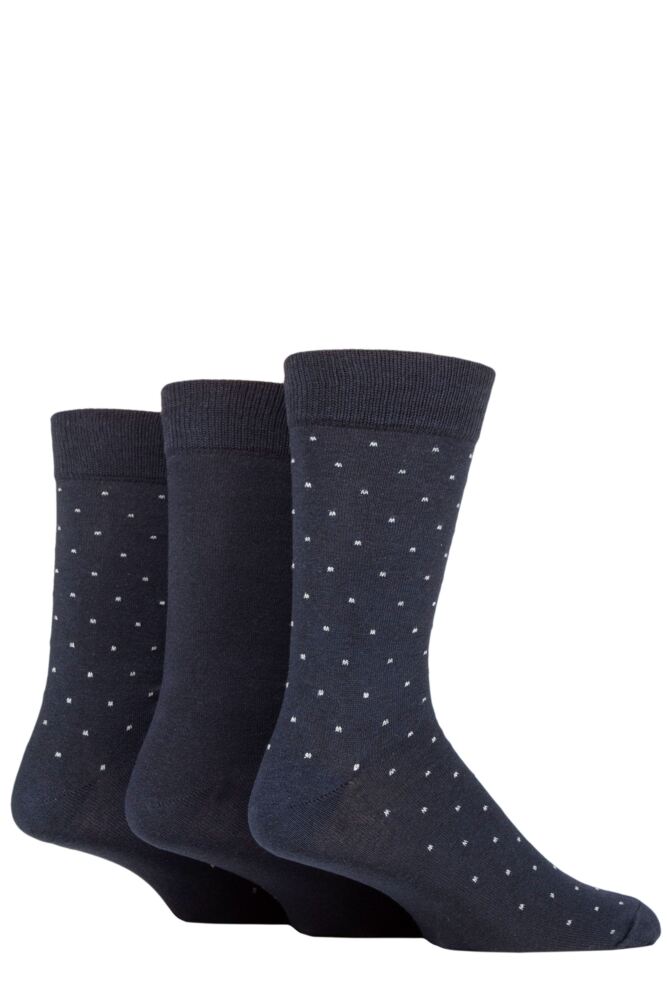 Sockshop TOREMens Recycled Cotton Pin Dot Socks 3-Pair