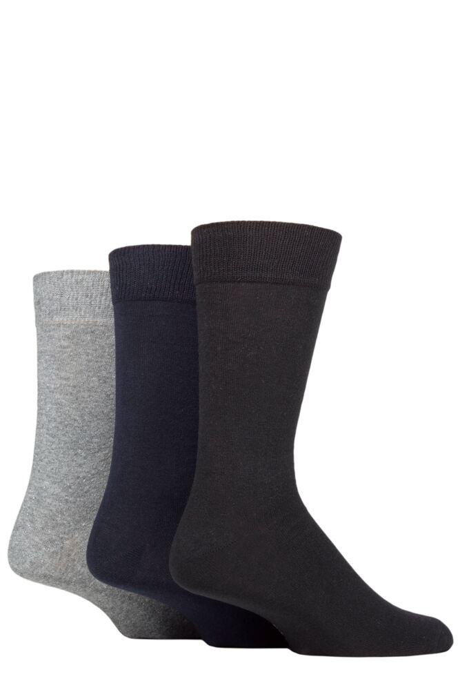 Sockshop TOREMens Recycled Cotton Plain Socks 3-Pair