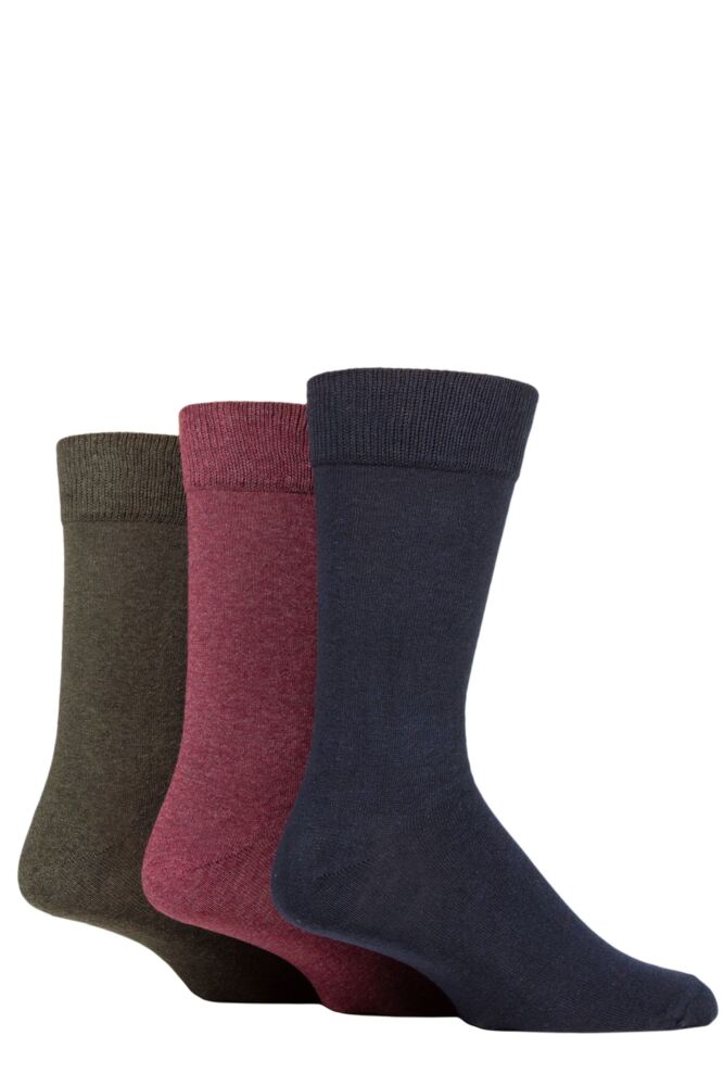 Sockshop TOREMens Recycled Cotton Plain Socks 3-Pair