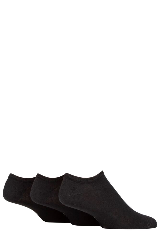 Sockshop TOREMens Recycled Cotton Plain Trainer Socks 3-Pair