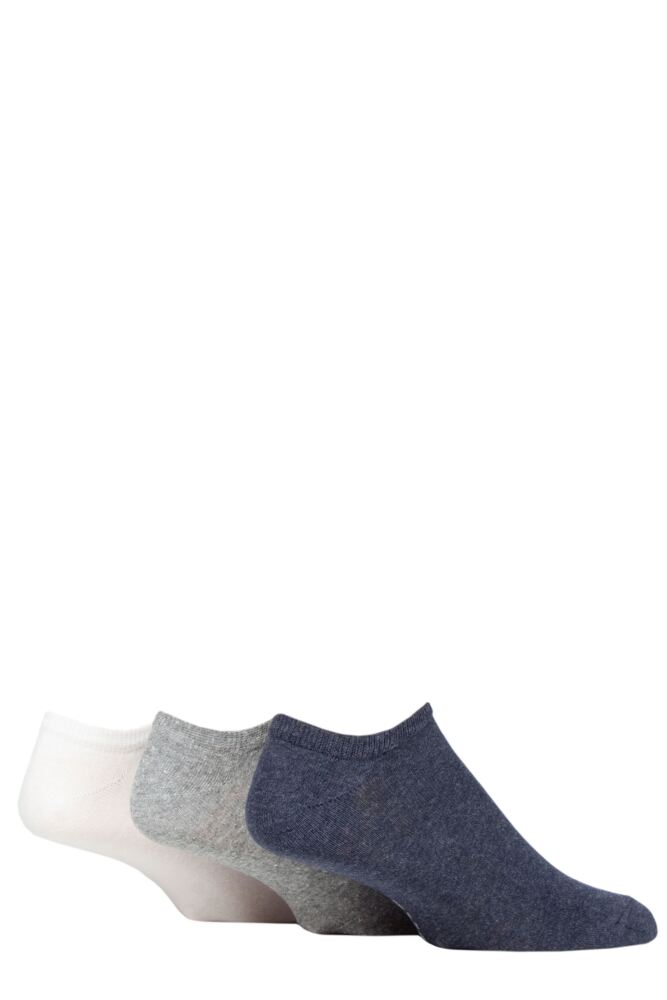 Sockshop TOREMens Recycled Cotton Plain Trainer Socks 3-Pair