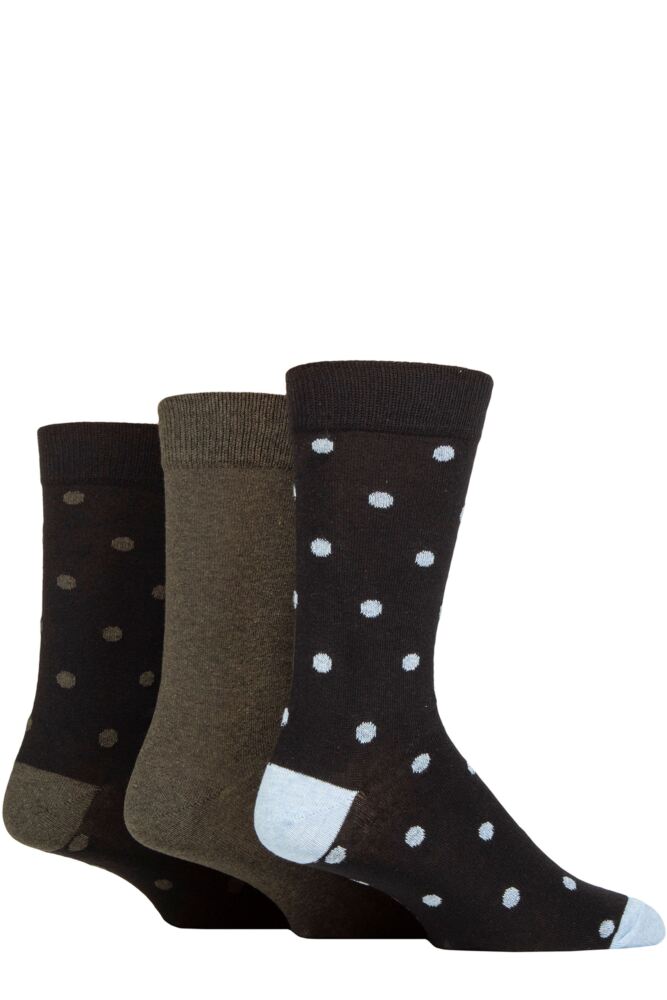 Sockshop TOREMens Recycled Cotton Polka Dot Patterned Socks 3-Pair